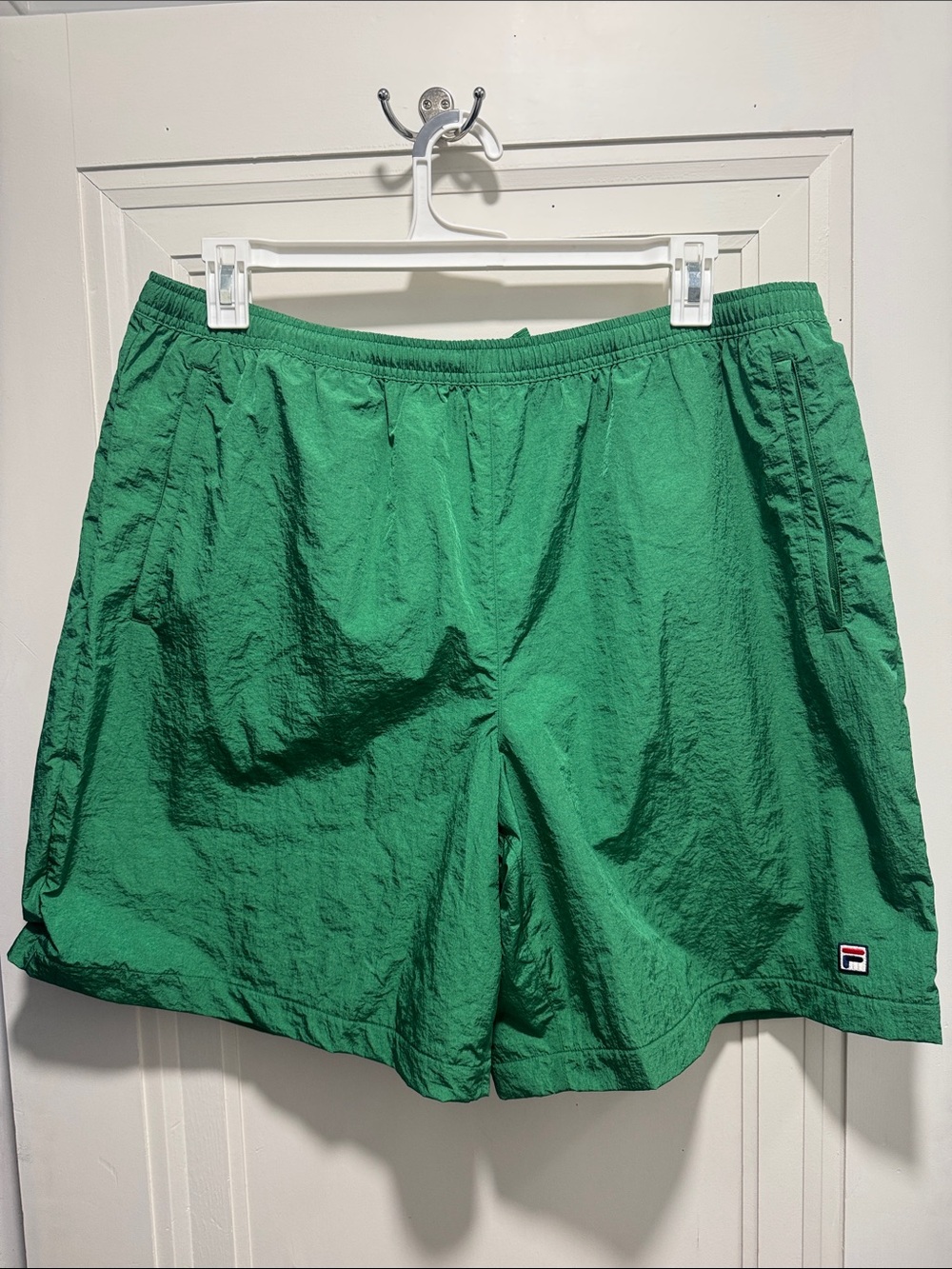 Fila x Hailey Women’s Nylon Crinkle Athletic Shorts SZ XL